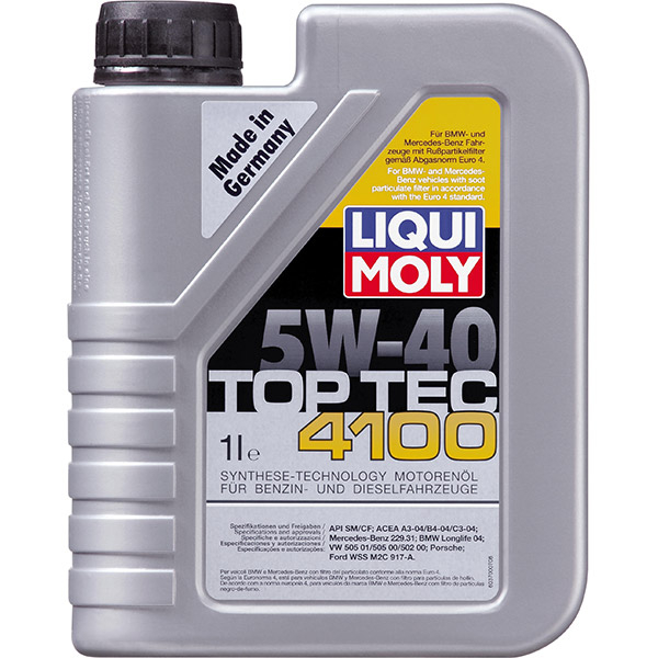 Liqui Moly Top Tec 4100 5W-40 1 л, (7500) моторна олива