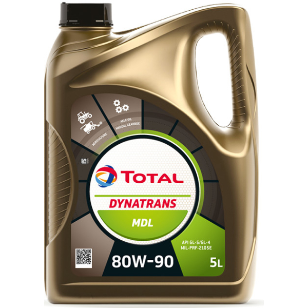 Total Dynatrans MDL 80W-90, 5 л (164843) синтетическое трансмиссионное масло
